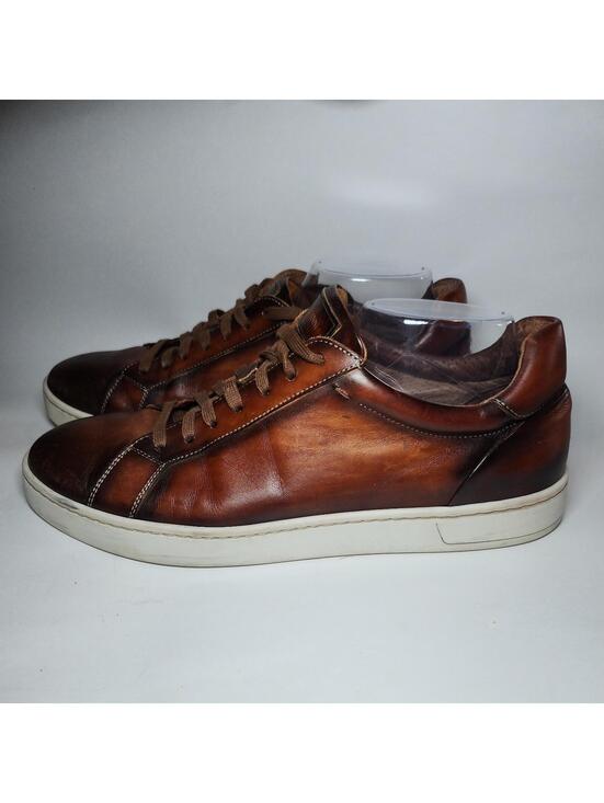 Magnanni Other - Magnanni Costa Lo Men’s Sneakers Red Burgundy Lace Up Leather Portugal Sz 10.5